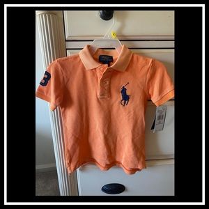 Toddler Boys Faded Orange Shirt Polo Ralph Lauren